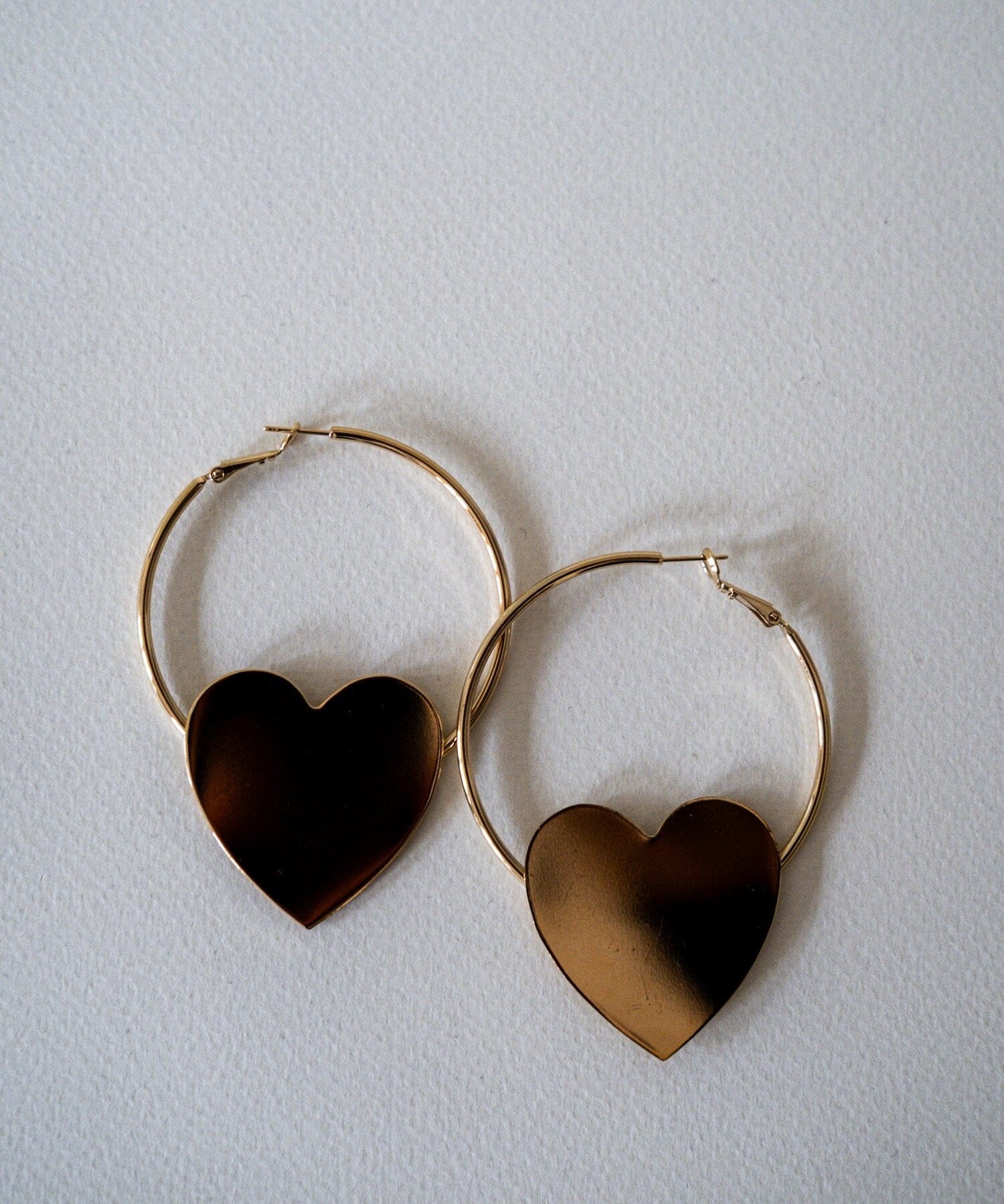 Créoles Aphrodite Or Coeur Boucles d'Oreilles Monsieur Simone