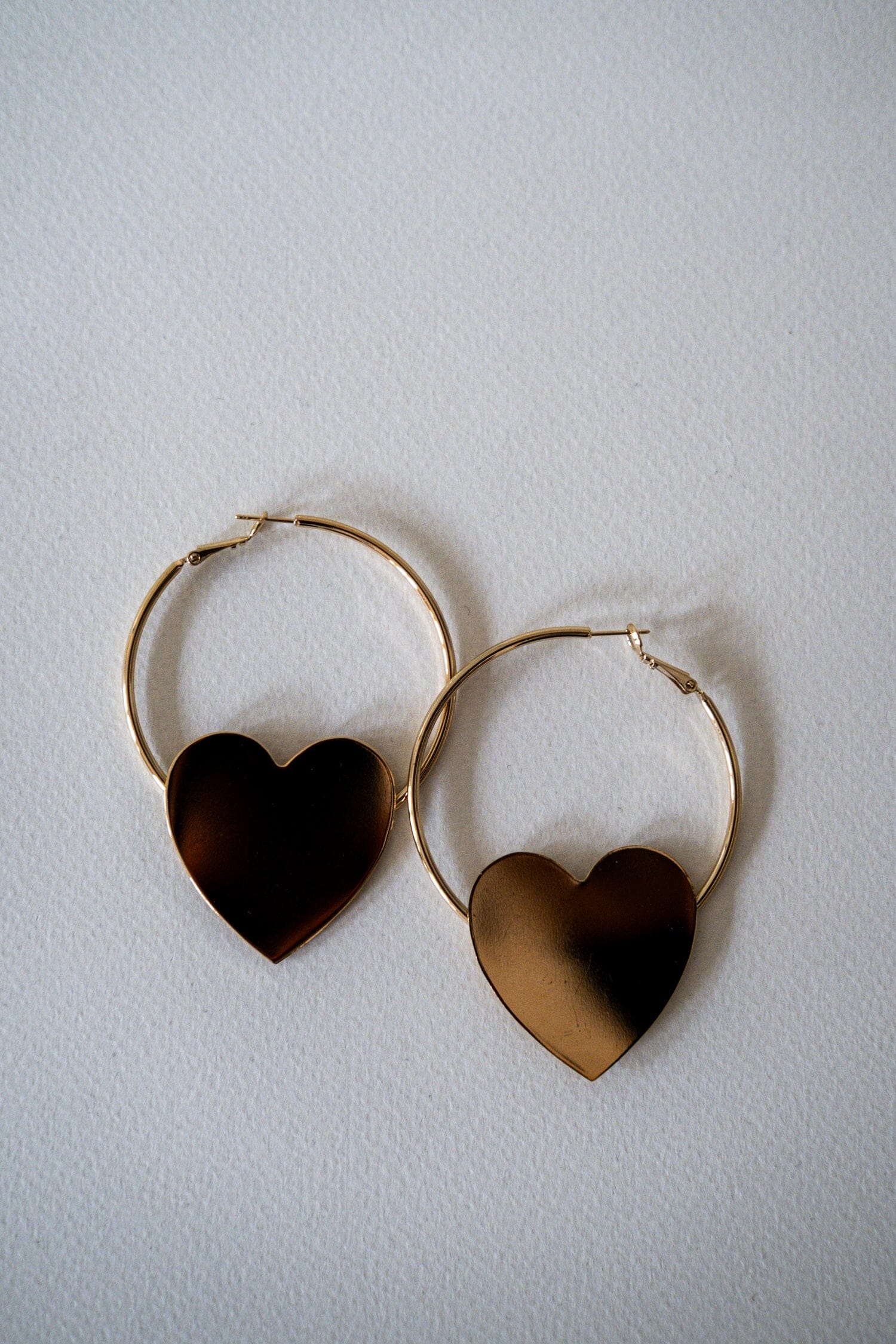 Créoles Aphrodite Or Coeur Boucles d'Oreilles Monsieur Simone