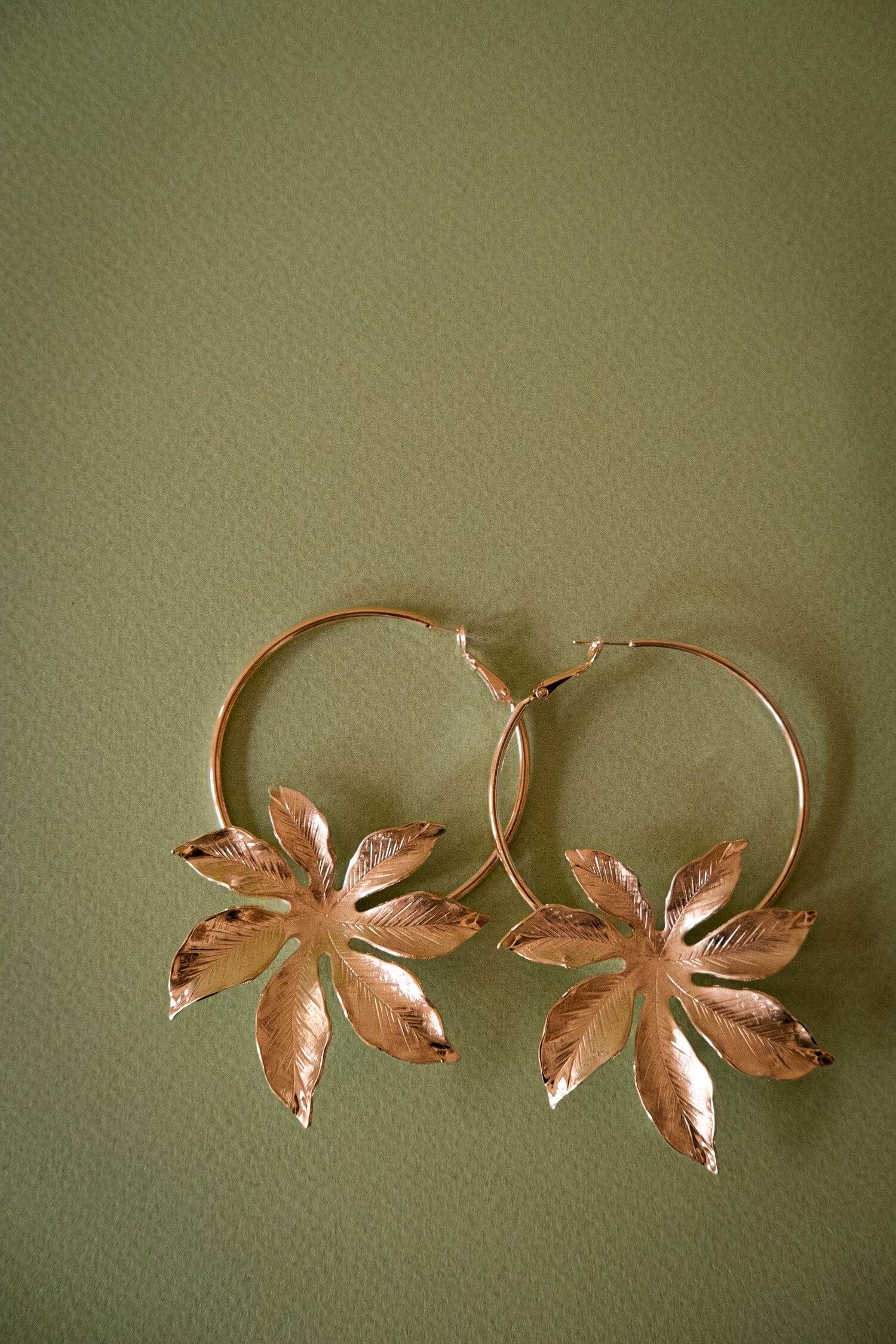 Créoles Chloris Or Fleurs Boucles d'Oreilles Monsieur Simone