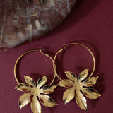 Créoles Chloris Or Fleurs Boucles d'Oreilles Monsieur Simone