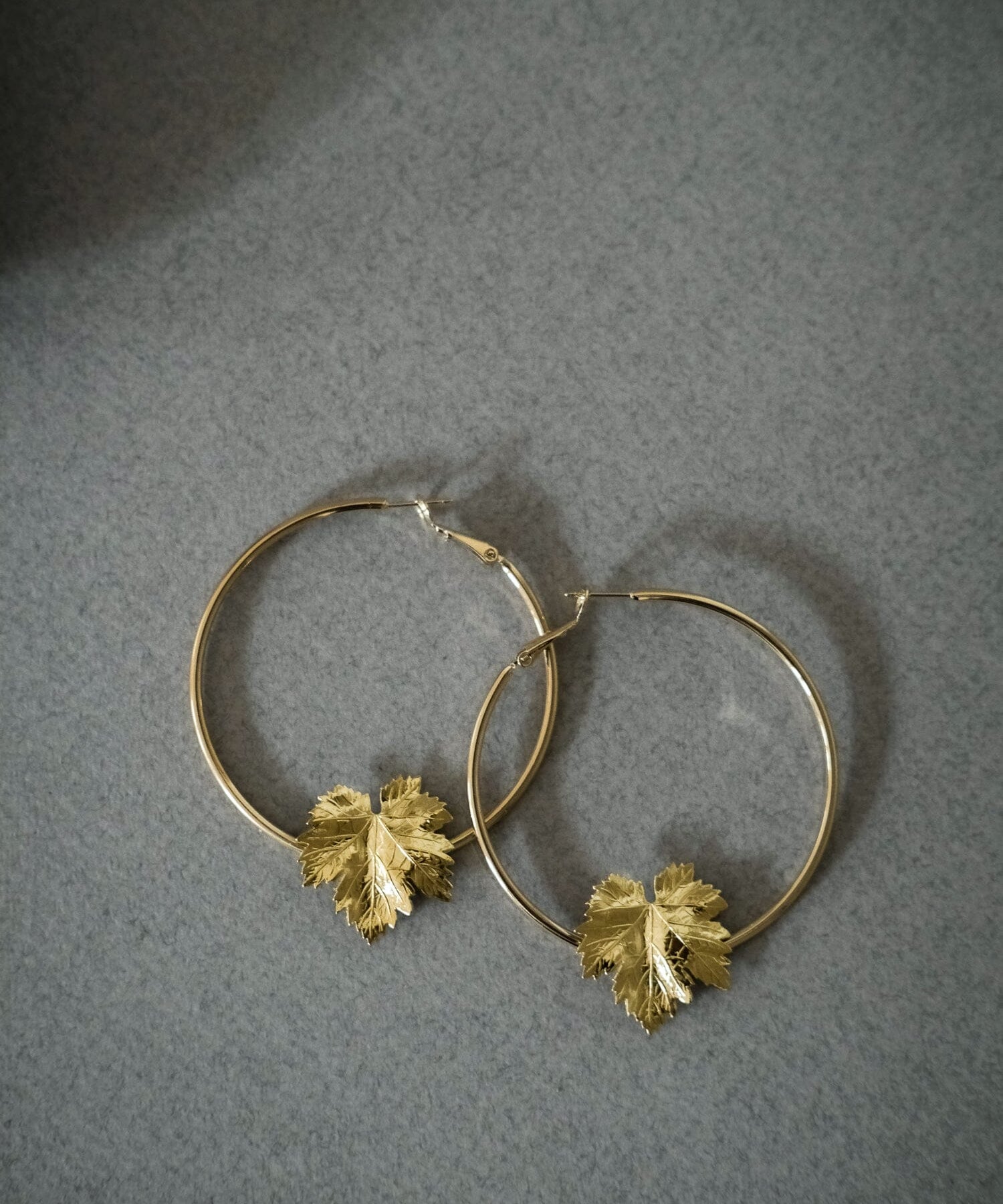 Créoles Héra Or Feuilles Boucles d'Oreilles Monsieur Simone