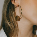 Créoles Hestia Argent Ronds Martelés Boucles d'Oreilles Monsieur Simone