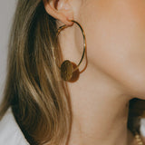 Créoles Hestia Argent Ronds Martelés Boucles d'Oreilles Monsieur Simone