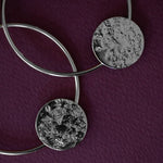 Créoles Hestia Argent Ronds Martelés Boucles d'Oreilles Monsieur Simone