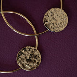 Créoles Hestia Or Ronds Martelés Boucles d'Oreilles Monsieur Simone
