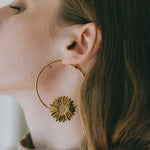 Créoles Maïa Argent Fleurs Boucles d'Oreilles Monsieur Simone
