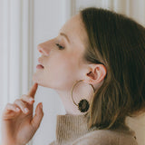 Créoles Maïa Argent Fleurs Boucles d'Oreilles Monsieur Simone