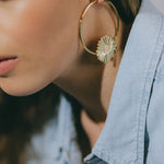 Créoles Maïa Or Fleurs Boucles d'Oreilles Monsieur Simone