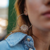 Créoles Maïa Or Fleurs Boucles d'Oreilles Monsieur Simone