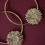 Créoles Maïa Or Fleurs Boucles d'Oreilles Monsieur Simone