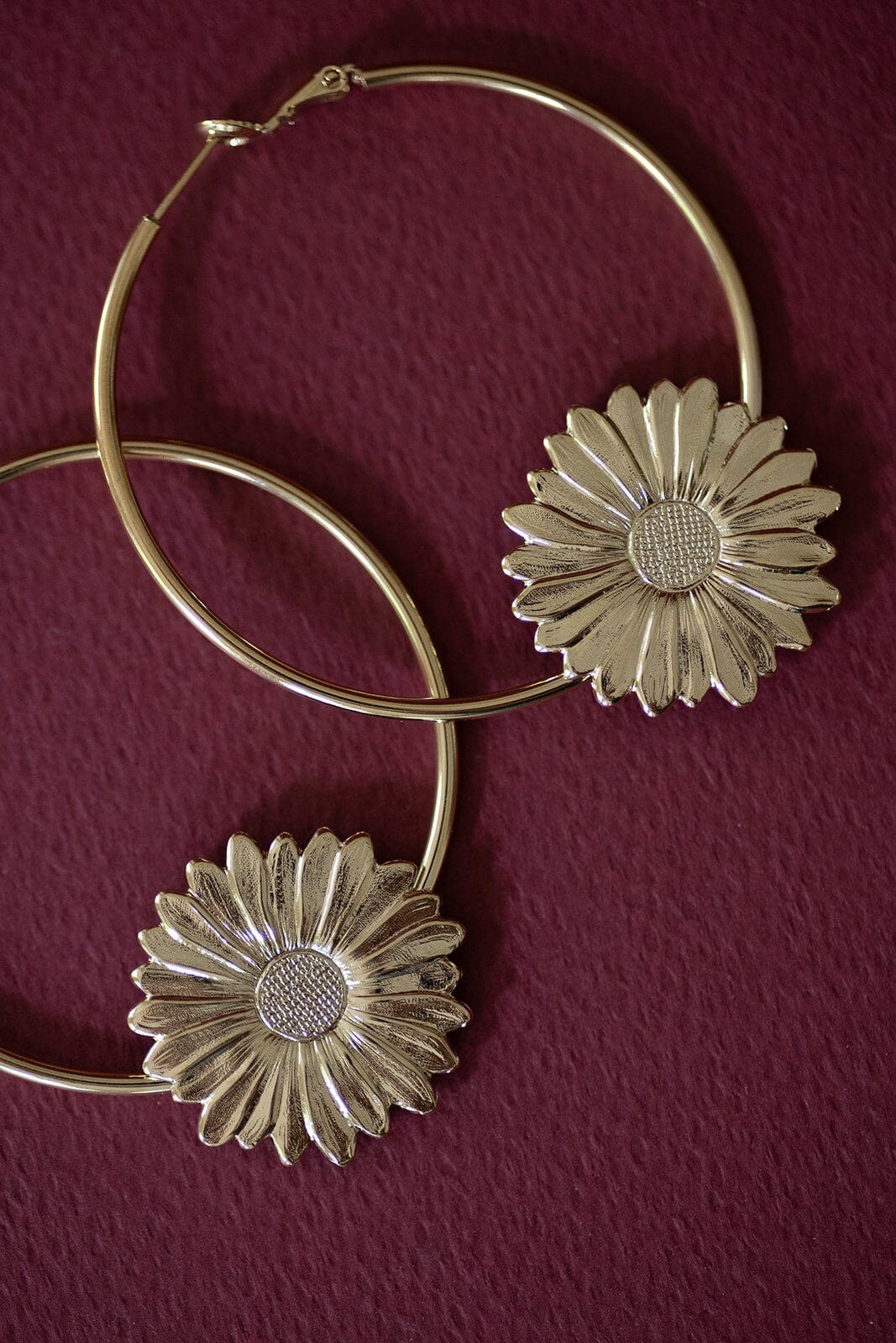 Créoles Maïa Or Fleurs Boucles d'Oreilles Monsieur Simone
