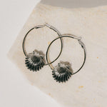 Créoles Nérée Argent Coquillages Boucles d'Oreilles Monsieur Simone