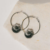 Créoles Nérée Argent Coquillages Boucles d'Oreilles Monsieur Simone