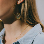 Créoles Nérée Argent Coquillages Boucles d'Oreilles Monsieur Simone