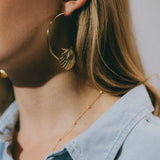 Créoles Nérée Argent Coquillages Boucles d'Oreilles Monsieur Simone