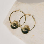 Créoles Nérée Or Coquillages Boucles d'Oreilles Monsieur Simone