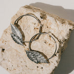 Créoles Thalie Argent Feuilles Boucles d'Oreilles Monsieur Simone