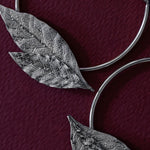 Créoles Thalie Argent Feuilles Boucles d'Oreilles Monsieur Simone