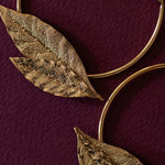 Créoles Thalie Or Feuilles Boucles d'Oreilles Monsieur Simone