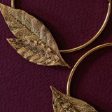 Créoles Thalie Or Feuilles Boucles d'Oreilles Monsieur Simone