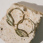 Créoles Thalie Or Feuilles Boucles d'Oreilles Monsieur Simone