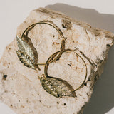 Créoles Thalie Or Feuilles Boucles d'Oreilles Monsieur Simone