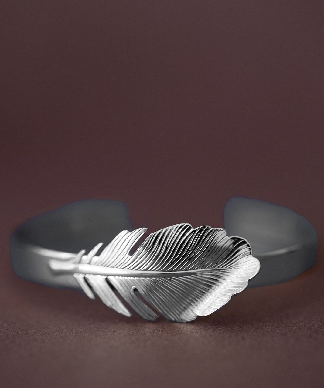 Jonc Zéphyr Argent Feuille Bracelets Monsieur Simone