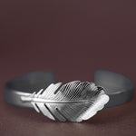 Jonc Zéphyr Argent Feuille Bracelets Monsieur Simone