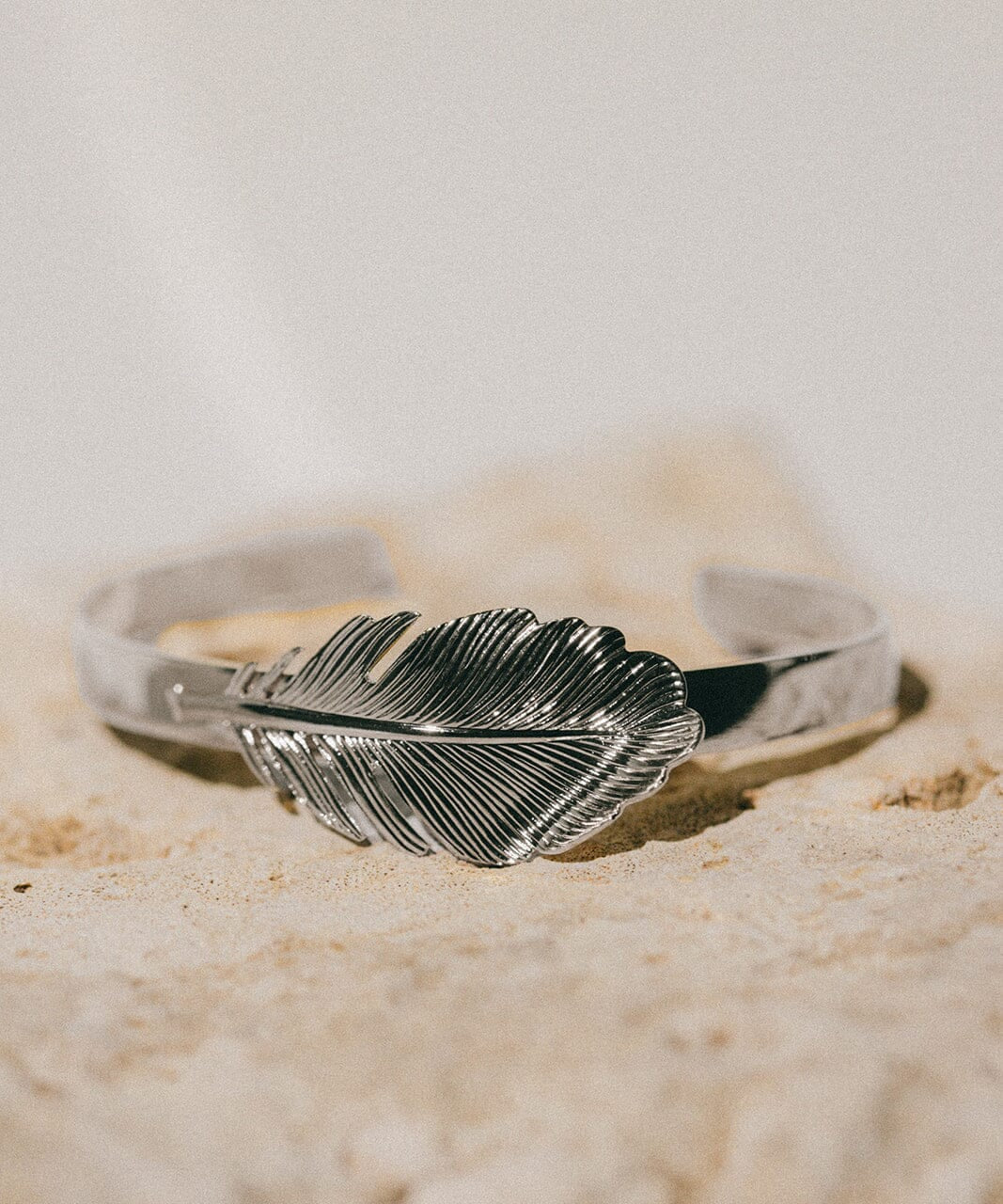 Jonc Zéphyr Argent Feuille Bracelets Monsieur Simone