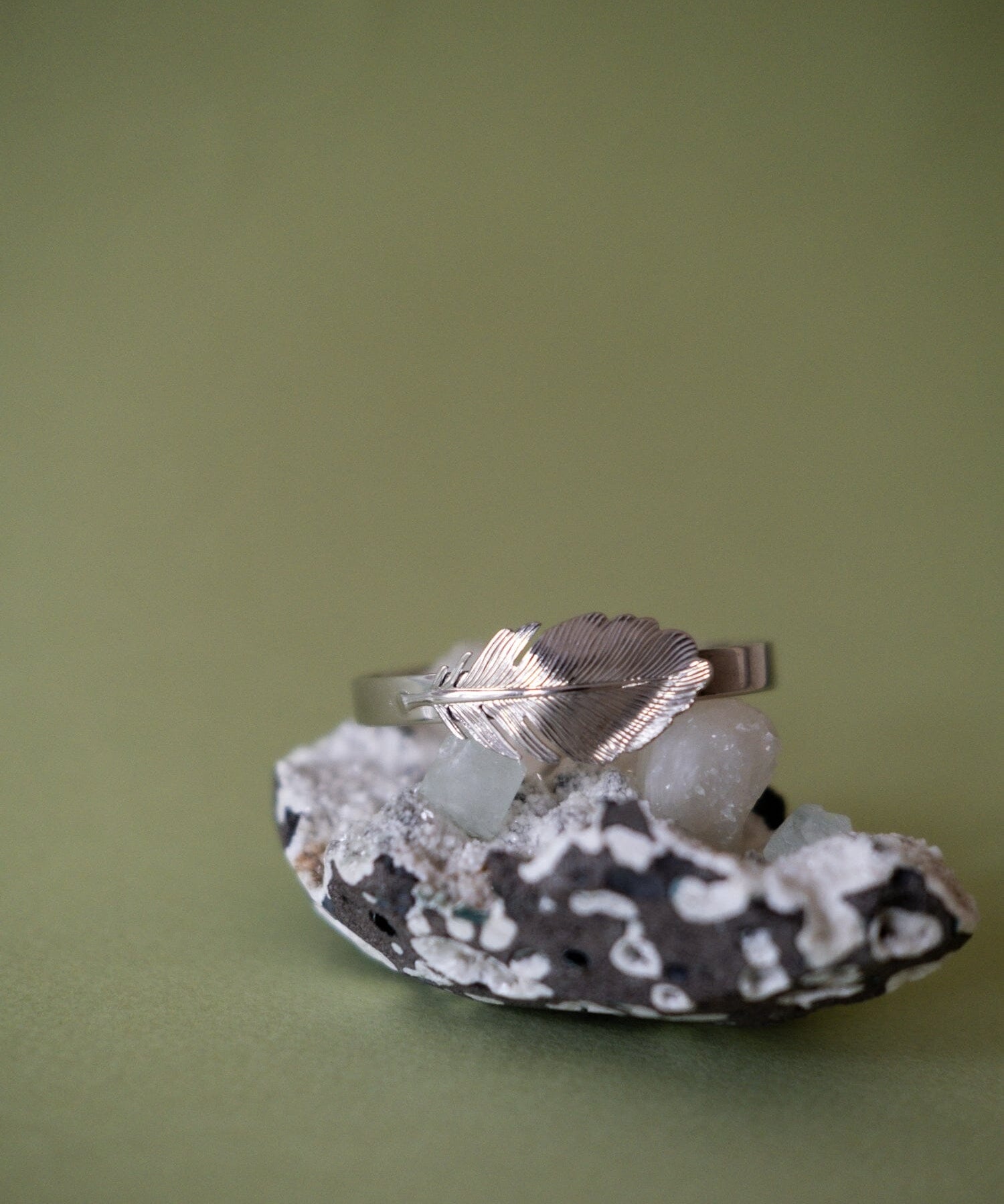 Jonc Zéphyr Argent Feuille Bracelets Monsieur Simone