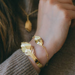Jonc Zéphyr Argent Feuille Bracelets Monsieur Simone