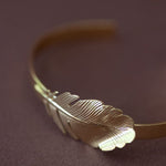 Jonc Zéphyr Or Feuille Bracelets Monsieur Simone