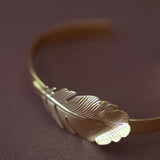 Jonc Zéphyr Or Feuille Bracelets Monsieur Simone