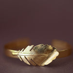 Jonc Zéphyr Or Feuille Bracelets Monsieur Simone