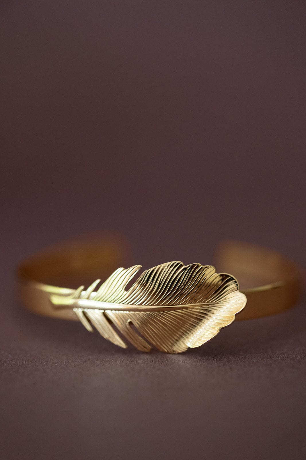 Jonc Zéphyr Or Feuille Bracelets Monsieur Simone