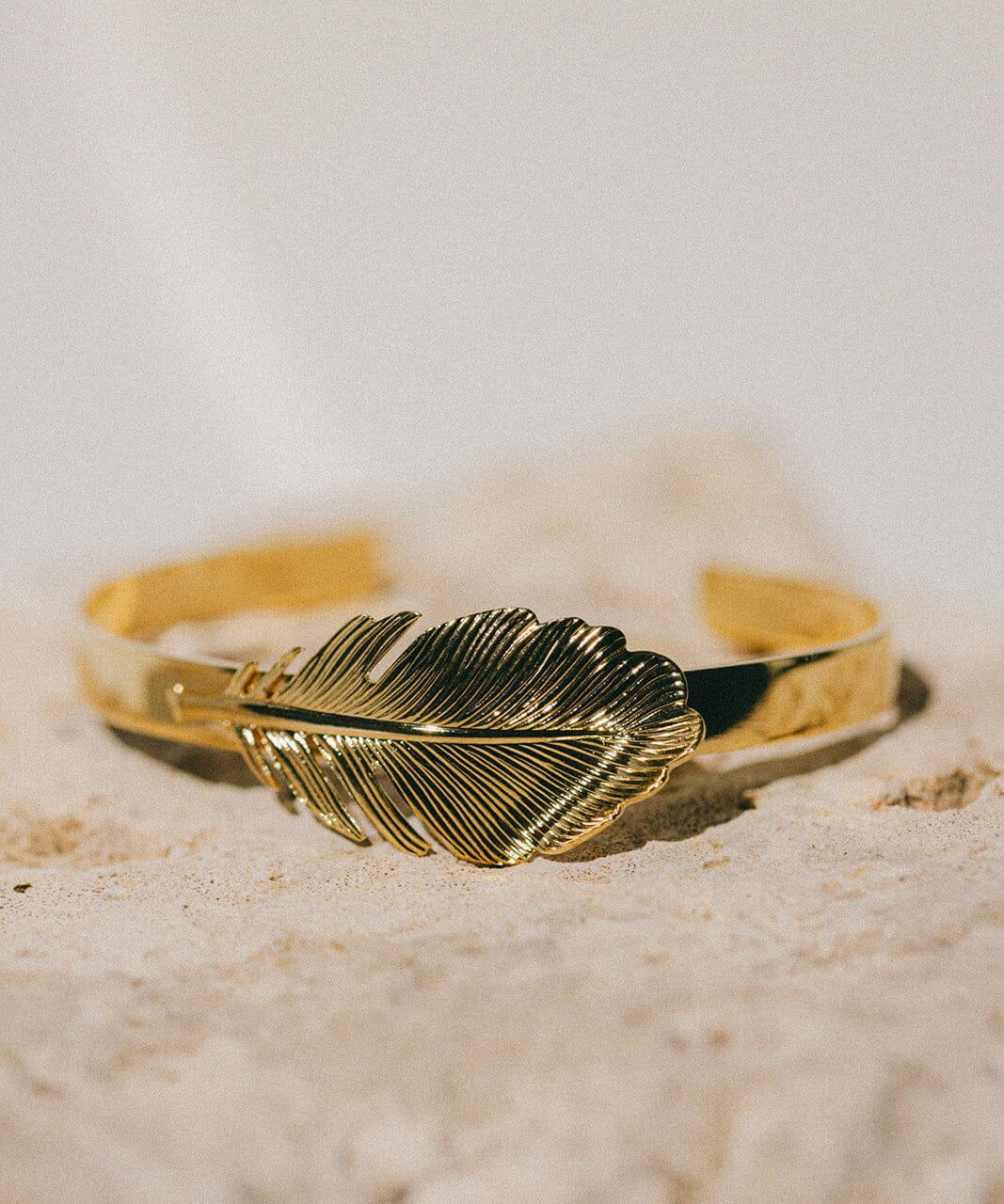 Jonc Zéphyr Or Feuille Bracelets Monsieur Simone