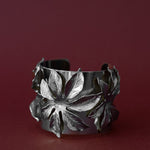 Manchette Chloris Argent Fleurs Bracelets Monsieur Simone