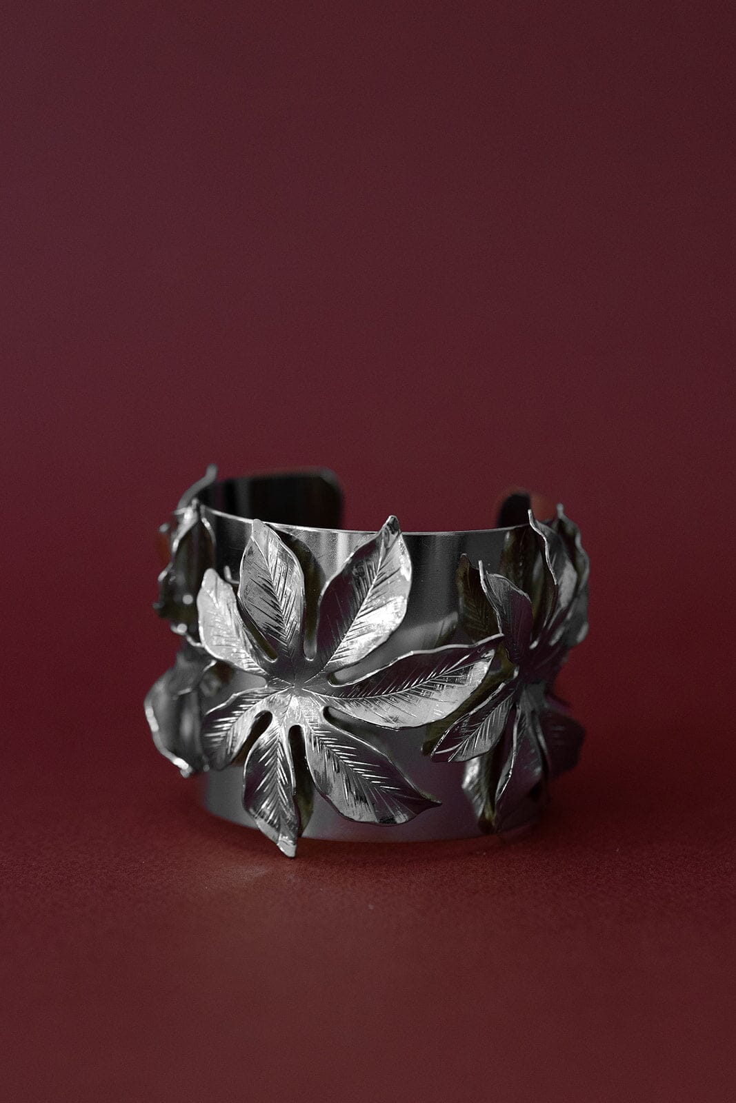 Manchette Chloris Argent Fleurs Bracelets Monsieur Simone