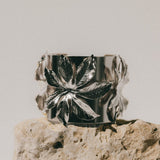 Manchette Chloris Argent Fleurs Bracelets Monsieur Simone