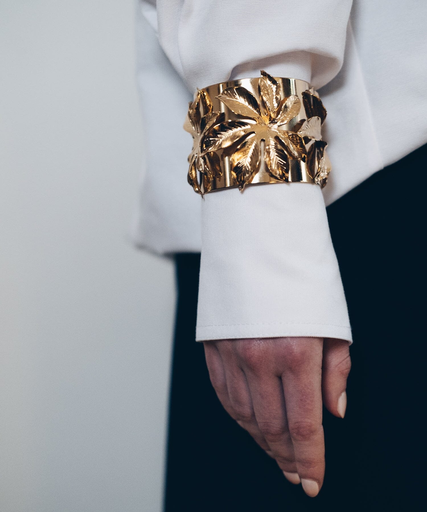 Manchette Chloris Or Fleurs Bracelets Monsieur Simone