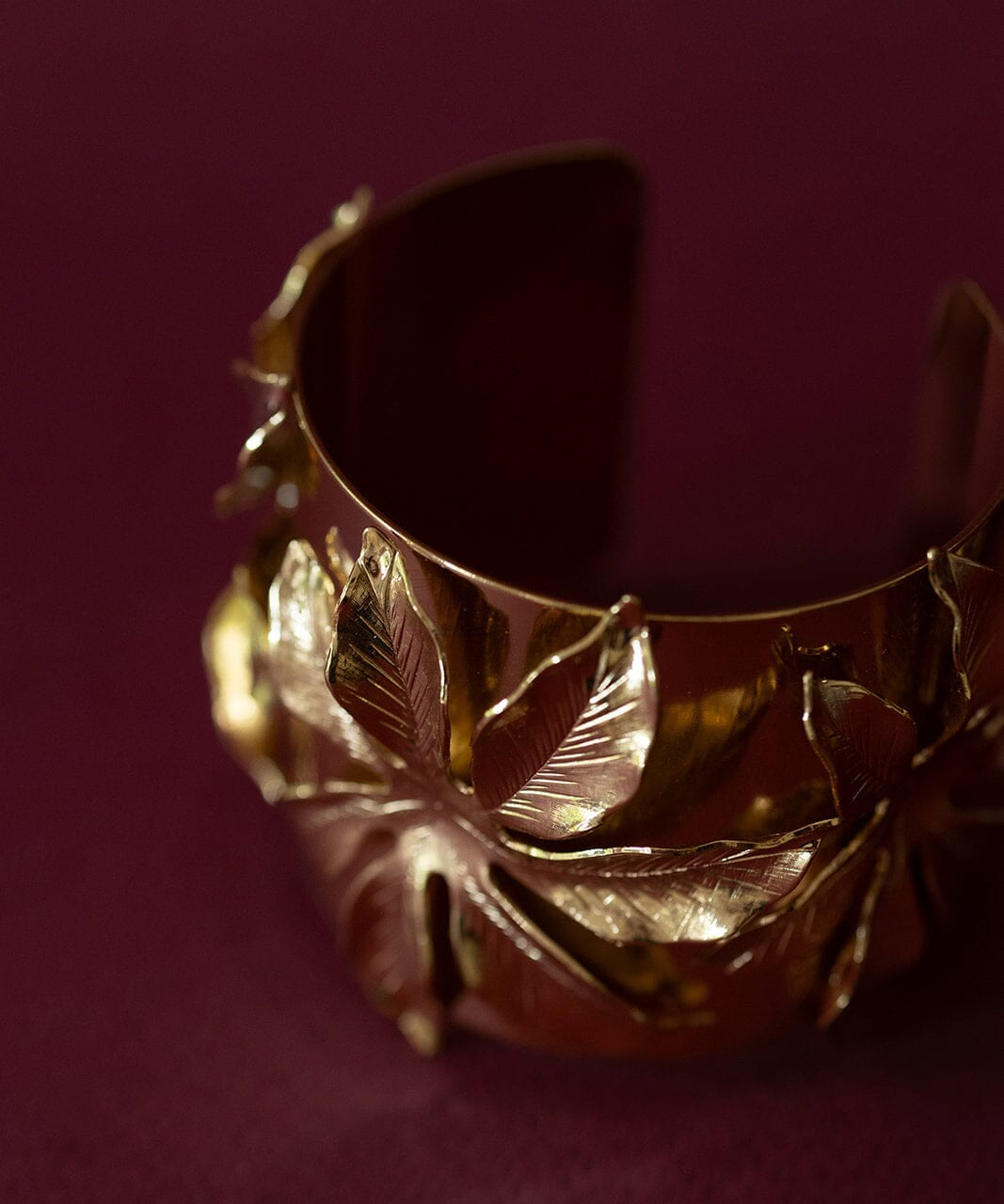 Manchette Chloris Or Fleurs Bracelets Monsieur Simone