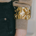 Manchette Chloris Or Fleurs Bracelets Monsieur Simone
