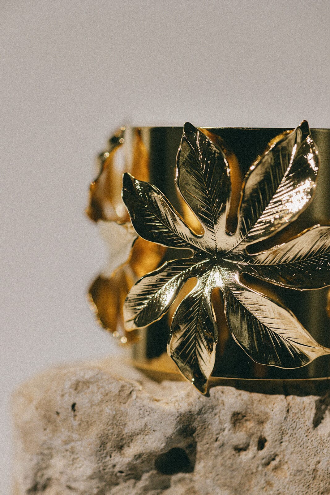 Manchette Chloris Or Fleurs Bracelets Monsieur Simone