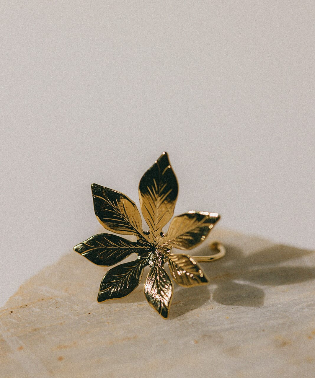 Maxi Bague Chloris Or Fleur Ajustable Bagues Monsieur Simone