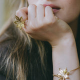 Maxi Bague Chloris Or Fleur Ajustable Bagues Monsieur Simone