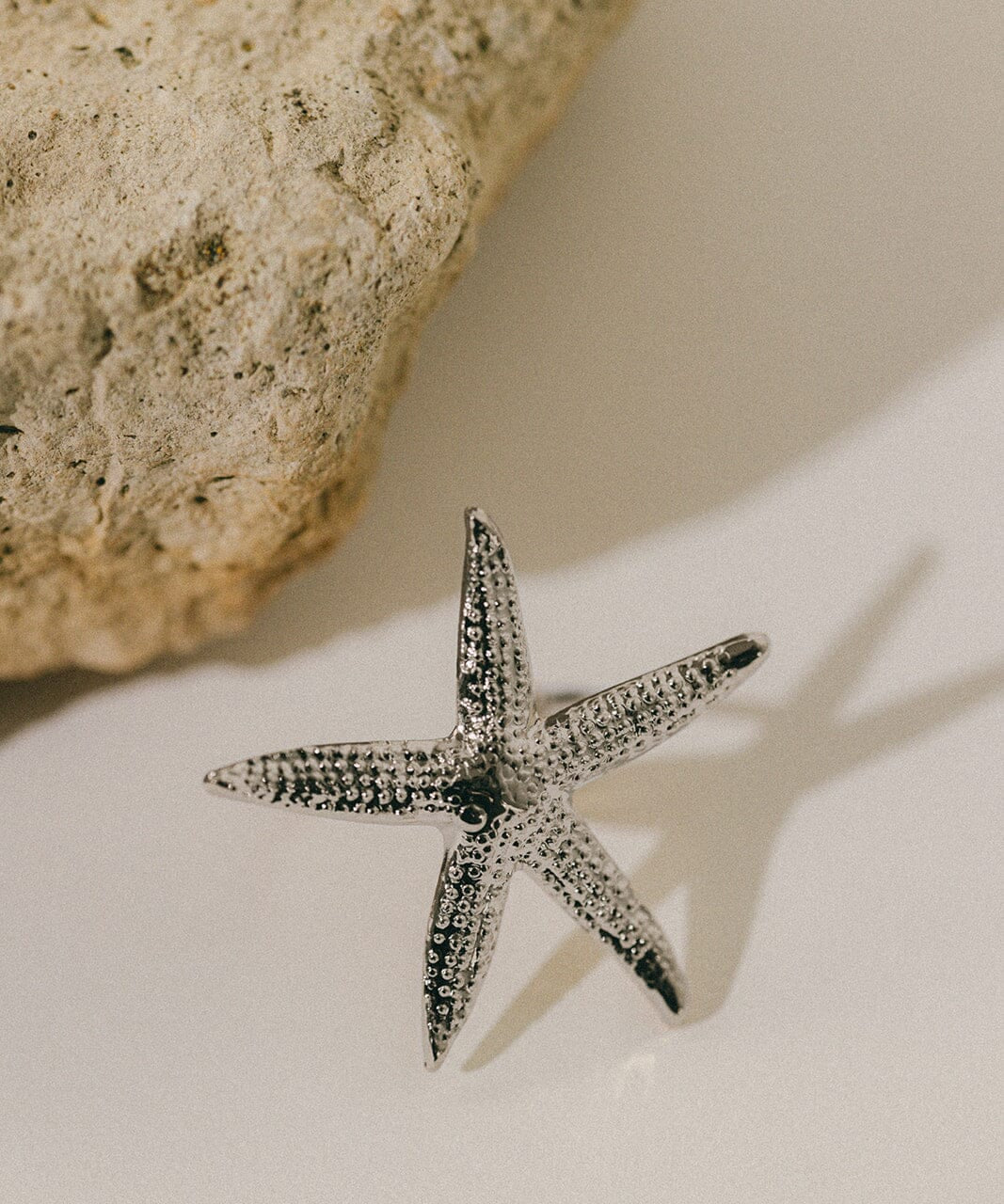 Maxi Bague Cléia Argent Étoile Ajustable Bagues Monsieur Simone