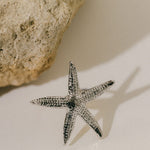 Maxi Bague Cléia Argent Étoile Ajustable Bagues Monsieur Simone