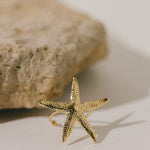 Maxi Bague Cléia Or Étoile Ajustable Bagues Monsieur Simone