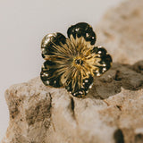 Maxi Bague Gaïa Or Fleur Ajustable Bagues Monsieur Simone