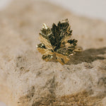 Maxi Bague Héra Or Feuille Ajustable Bagues Monsieur Simone